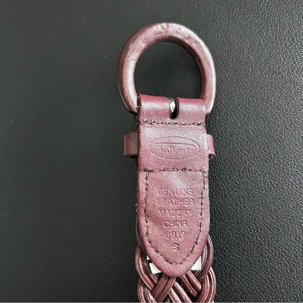 Vintage Talbots Braided Leather Belt - Brown Unisex SZ S